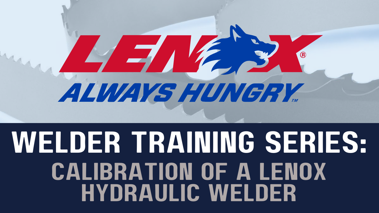 Calibration of a LENOX Hydraulic Welder